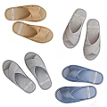 Comfortable Indoor Slippers with Cross Strap Design in Beige Light Grey Blue for Home Wear