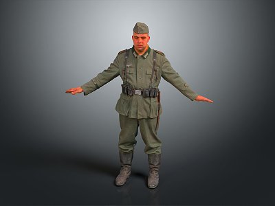 Soldiers World War II Soldiers World War II German Soldiers World War II German Soldiers Military Mercenaries model