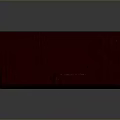 Dark Red Wooden Two Tiered Cabinet With Glass Doors And Gold Accents