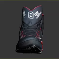 Nike High Top Sports Sneakers Black Red White Stylish Lace Up Comfortable Sole Design