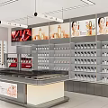 Modern Forever Store Interior With Modern Displays Shelves And Beauty Products