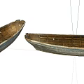 Two Old Wooden Boats With Weathered Planks And Rustic Hull Design Details