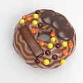 Donut Food Dessert Cake 3d model