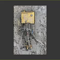 Industrial Yellow Drilling Machine With Tall Drill Tower And Gravel Covered Base