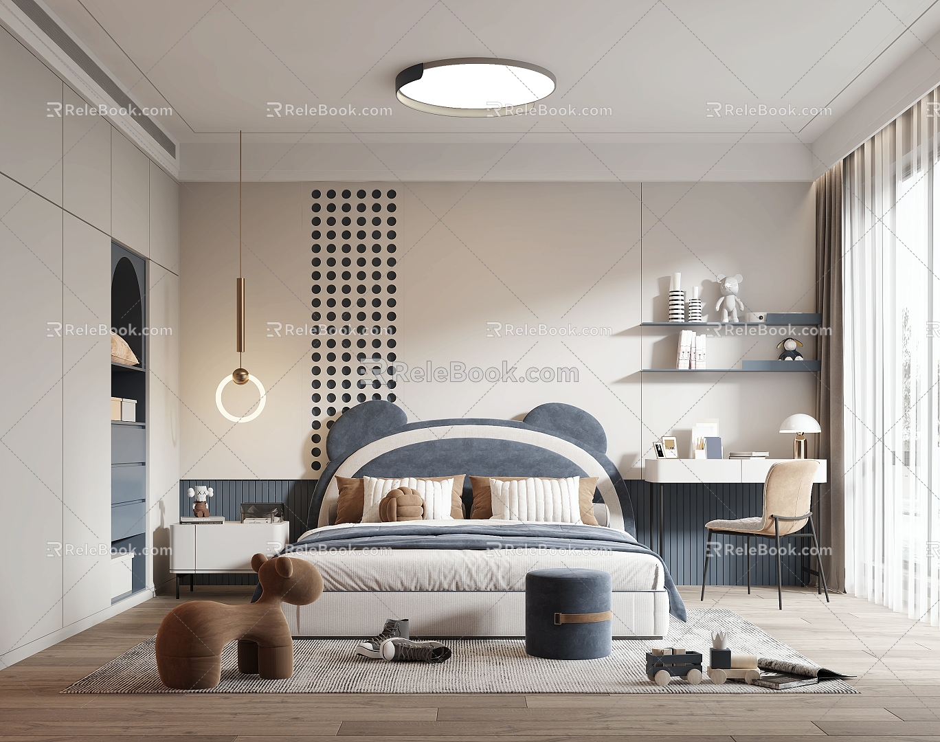 Modern Children's Room 3d model