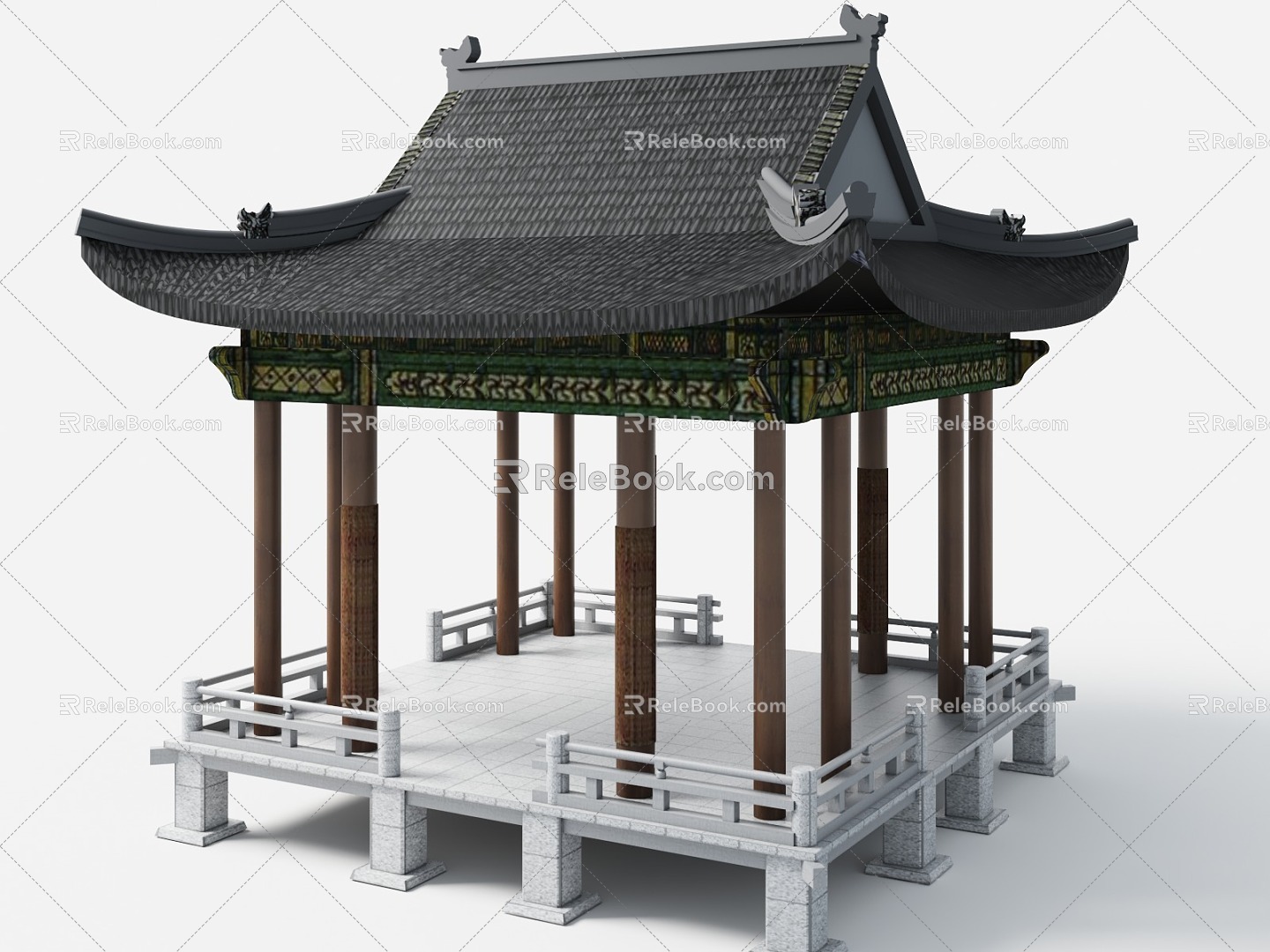 Xe Peak Stage Chinese Pavilion Chinese Pavilion Ancient Pavilion Pavilion Pavilion Landscape Pavilion 3d model