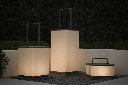 Modern garden lamp outdoor lamp landscape lamp combination lawn lamp camping lamp floor lamp 3d model