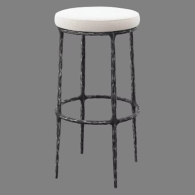 Nordic Simple Bar Chair 3d model