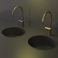 Modern wash basin embedded 3d model