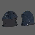 Black Thick Plastic Garbage Bags For Everyday Household Waste Disposal