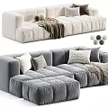 Julia Suede Soft Sofa Casabes Pace 3d model