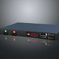Rackmount Computer Server Unit Front Panel with LED Indicators Interface Ports and Controls