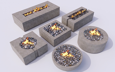 Modern Outdoor Stove Oven Torches 3d model