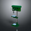 Green Industrial Equipment Heavy Duty Drill Press With Stable Workbench And Metal Base