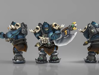 Game Role Toy Hand Ornaments Hero League 3d model