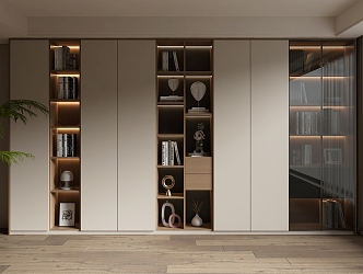 Home bookcase 3d model