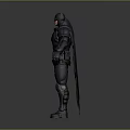 Game Movie Character Batman in Black Armor with Cape and Utility Gear