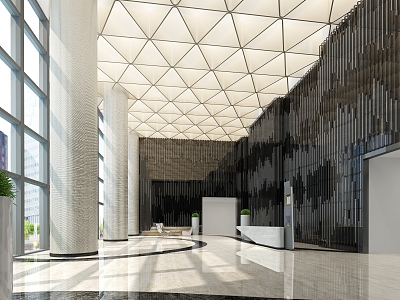 Style Office Lobby 3d model