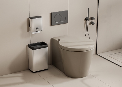 Smart toilet 3d model