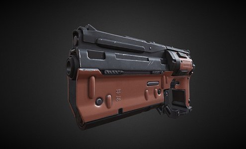 Weapon Sci-Fi Pistol 3d model