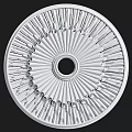 Elegant Ornate Circular Ceiling Design With Radiant Intricate Patterns And Central Hole