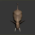 Cartoon Elephant 3D Model With Big Ears Long Trunk And White Tusks