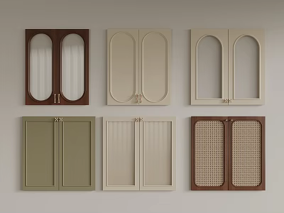 Various Styles Of Wardrobe Doors For Home Decor 3d model