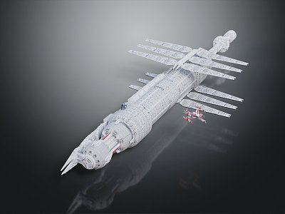 modern aircraft carrier ship 3d model