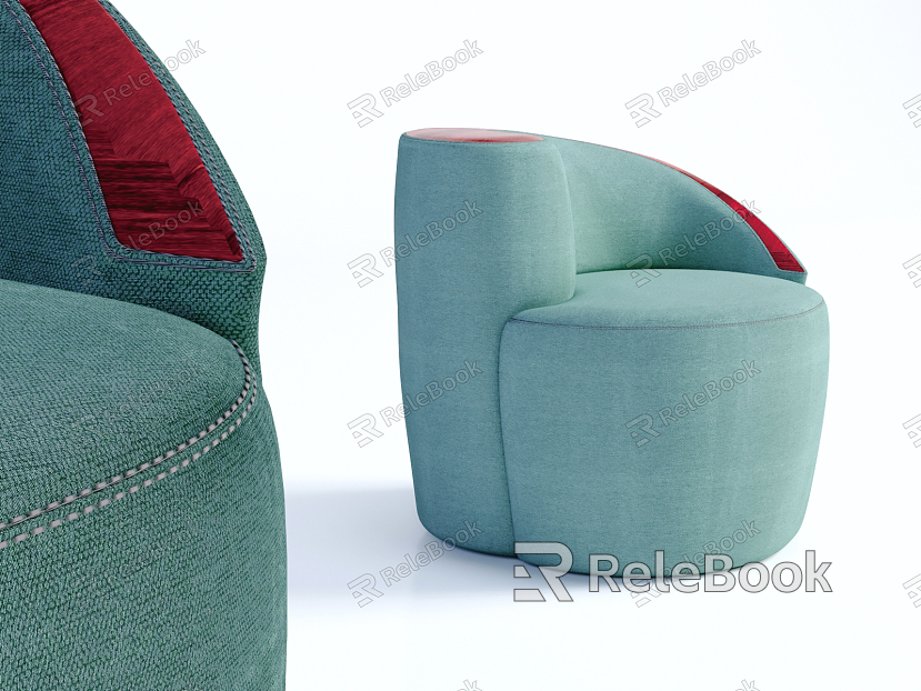 Modern Single Sofa Fabric Single Sofa model