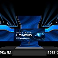 LONSID 1988 2023 Anniversary Celebration Stage With Blue Background Lighting And Large Screen