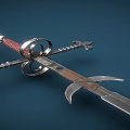 weapon two-handed sword 3d model