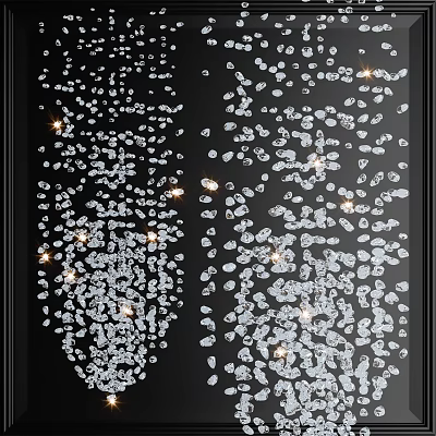 Elegant Crystal Chandelier With Sparkling Crystal Pendants And Warm Light For Living Room Decor 3d model