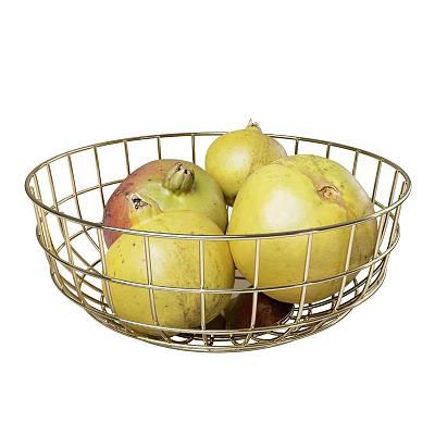 Fresh Juicy Pomegranates in Golden Wire Basket for Home Kitchen 3d model Fresh Juicy Pomegranates in Golden Wire Basket for Home Kitchen 3d model