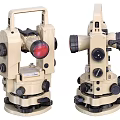 Industrial Surveying Equipment With Knobs Dials Red Lens And Base