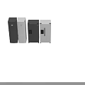 Modern Refrigerators And Freezers In Black White Gray With Double Door Design For Home Use