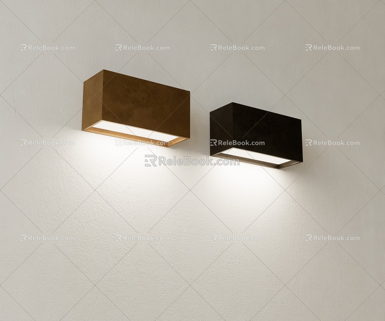 Modern wall lamp Small wall lamp Box wall lamp 3d model