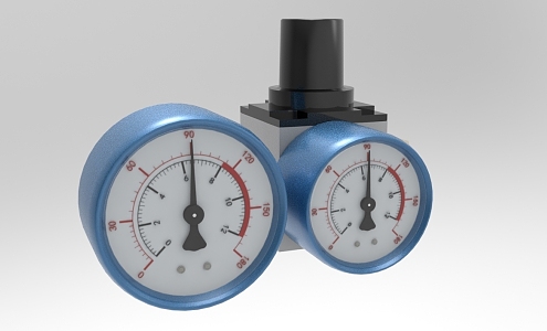 Industrial tools barometer 357 3d model