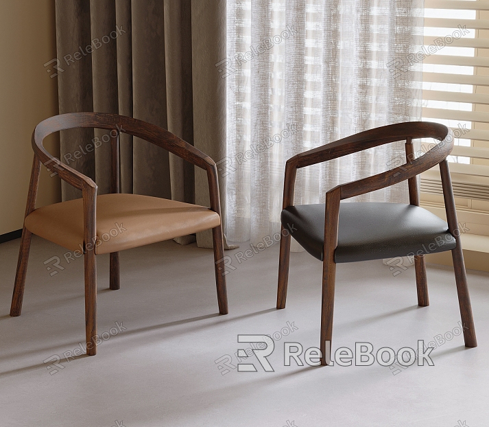 Dining Chair Single Chair Leisure Chair model