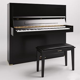 Modern Piano 3d model