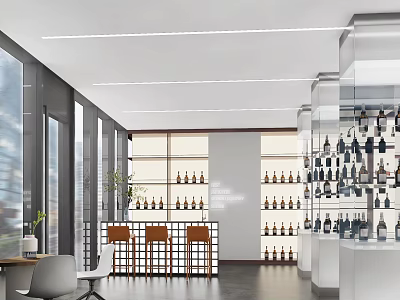Modern Store Foreign Wine Store 3d model