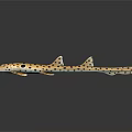 Spotted Shark Aquatic Animal With Tan Body Black Spots And Smooth Skin
