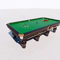Sturdy Billiard Table Sports Equipment With Green Felt Surface And Colored Billiard Balls
