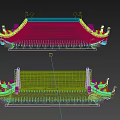 Ancient Building Roof Structure With Yellow Glazed Tiles And Decorative Brackets