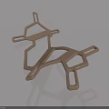 Swing Door Metal Hardware With Modern Geometric Design For Home Improvement