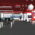 enscape of public office area 3d model