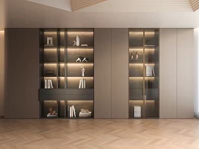 Wine Cabinet Sideboard Bookcase Sofa Background Wall Cabinet Italian Wine Cabinet Light Luxury Wine Cabinet 3d model