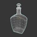 Black Ceramic Vessel With Vintage Rum Label And SA Burke Co Branding