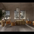 Modern Console Table And Sideboard Entryway Design With Wooden Storage And Decorative Plants