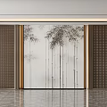 New Chinese style sofa background wall lamp 3d model