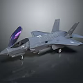 Modern Fighter Next Generation Aircraft 3d model